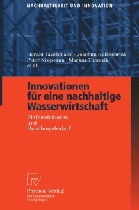 Imagen de portada: Innovationen für eine nachhaltige Wasserwirtschaft 9783790816846