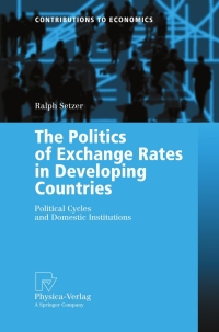 Titelbild: The Politics of Exchange Rates in Developing Countries 9783790817157