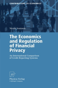 Titelbild: The Economics and Regulation of Financial Privacy 9783790817379