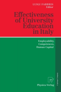 Imagen de portada: Effectiveness of University Education in Italy 1st edition 9783790817492