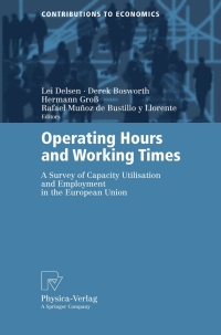 Imagen de portada: Operating Hours and Working Times 1st edition 9783790817591