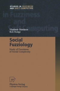 Cover image: Social Fuzziology 9783662003091