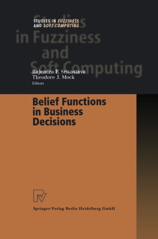 Cover image: Belief Functions in Business Decisions 1st edition 9783790814514