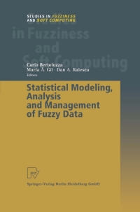 Imagen de portada: Statistical Modeling, Analysis and Management of Fuzzy Data 1st edition 9783790814408