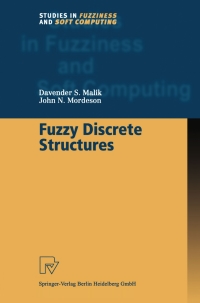 Cover image: Fuzzy Discrete Structures 9783790813357