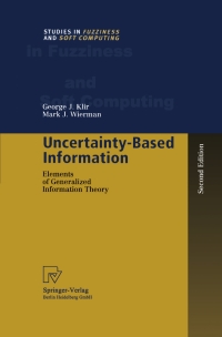 表紙画像: Uncertainty-Based Information 2nd edition 9783790812428