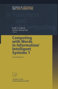 Imagen de portada: Computing with Words in Information/Intelligent Systems 1 1st edition 9783790812176