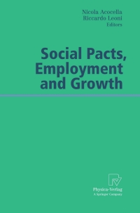 Imagen de portada: Social Pacts, Employment and Growth 1st edition 9783790819151