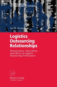 Cover image: Logistics Outsourcing Relationships 9783790819168