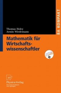 Cover image: Mathematik für Wirtschaftswissenschaftler 9783790819731