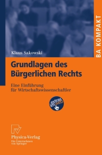 Cover image: Grundlagen des Bürgerlichen Rechts 9783790819830