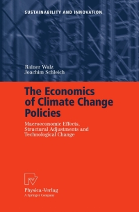 Cover image: The Economics of Climate Change Policies 9783790820775