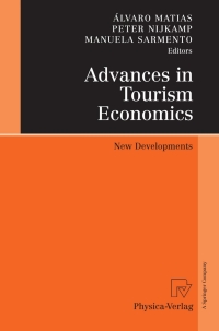 صورة الغلاف: Advances in Tourism Economics 9783790821239