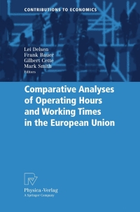 Imagen de portada: Comparative Analyses of Operating Hours and Working Times in the European Union 1st edition 9783790821840