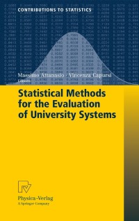 Cover image: Statistical Methods for the Evaluation of University Systems 1st edition 9783790823745