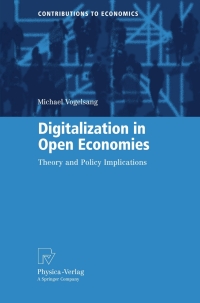 Cover image: Digitalization in Open Economies 9783790823912