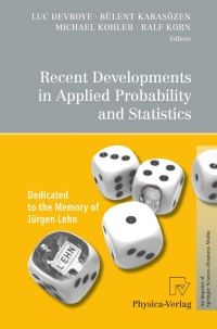 Cover image: Recent Developments in Applied Probability and Statistics 1st edition 9783790825978