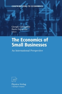 Cover image: The Economics of Small Businesses 9783790826227