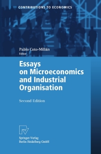 Imagen de portada: Essays on Microeconomics and Industrial Organisation 2nd edition 9783790801040