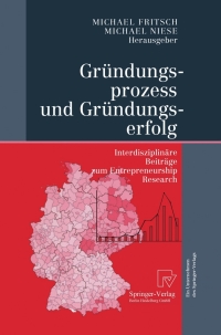 صورة الغلاف: Gründungsprozess und Gründungserfolg 1st edition 9783790802009