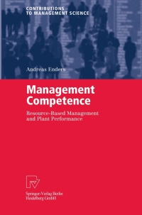 Cover image: Management Competence 9783790802627