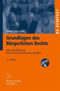 Titelbild: Grundlagen des Bürgerlichen Rechts 2nd edition 9783790827644