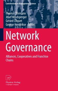 Imagen de portada: Network Governance 9783790828665