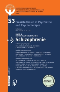 صورة الغلاف: Behandlungsleitlinie Schizophrenie 1st edition 9783798514935