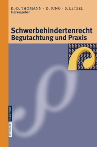 Cover image: Schwerbehindertenrecht, Begutachtung und Praxis 1st edition 9783798516441
