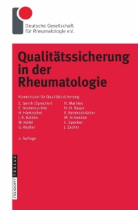 Imagen de portada: Qualitätssicherung in der Rheumatologie 2nd edition 9783798515093