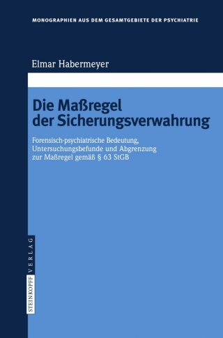 Cover image: Die Maßregel der Sicherungsverwahrung 9783798518438