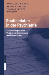 Imagen de portada: Routinedaten in der Psychiatrie 1st edition 9783798518742