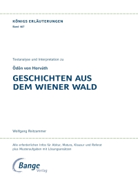 Imagen de portada: Geschichten aus dem Wiener Wald. Königs Erläuterungen. 9783804420014