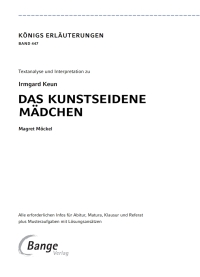 صورة الغلاف: Das kunstseidene Mädchen von Irmgard Keun - Textanalyse und Interpretation 1st edition 9783804421059