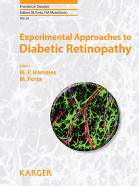 Titelbild: Experimental Approaches to Diabetic Retinopathy 9783805592758