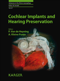 Omslagafbeelding: Cochlear Implants and Hearing Preservation 9783805592864