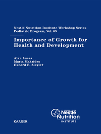 表紙画像: Importance of Growth for Health and Development 9783805593045