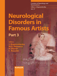 Immagine di copertina: Neurological Disorders in Famous Artists - Part 3 9783805593304