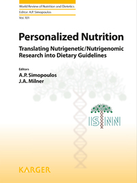 Cover image: Personalized Nutrition 9783805594271