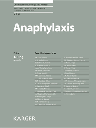 Cover image: Anaphylaxis 1st edition 9783805594417