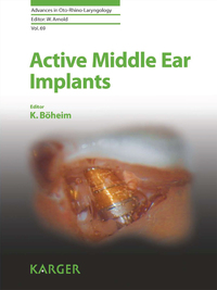 صورة الغلاف: Active Middle Ear Implants 9783805594707