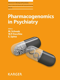 صورة الغلاف: Pharmacogenomics in Psychiatry 9783805594981