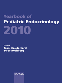 Cover image: Yearbook of Pediatric Endocrinology 2010 9783805596015