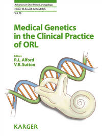 Cover image: Medical Genetics in the Clinical Practice of ORL 9783805596688