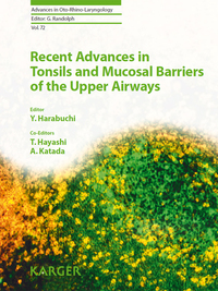 Cover image: Recent Advances in Tonsils and Mucosal Barriers of the Upper Airways 9783805597227