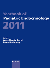 表紙画像: Yearbook of Pediatric Endocrinology 2011 9783805598590