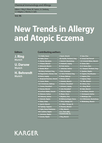 صورة الغلاف: New Trends in Allergy and Atopic Eczema 9783805598941