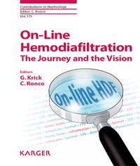 صورة الغلاف: On-Line Hemodiafiltration: The Journey and the Vision 9783805599061