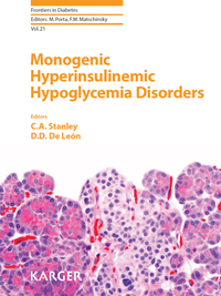 Imagen de portada: Monogenic Hyperinsulinemic Hypoglycemia Disorders 9783805599436