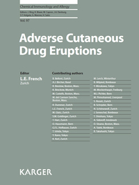Cover image: Adverse Cutaneous Drug Eruptions 9783805599702